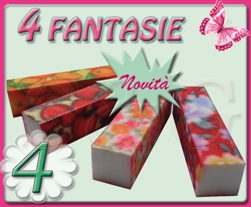 Buffer colorati fantasia - pz,
