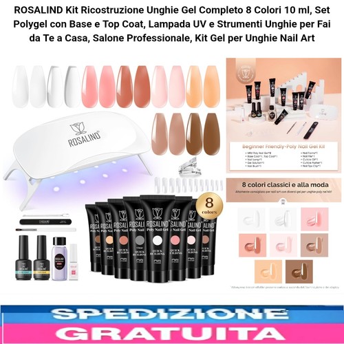 Kit ricostruzione unghie - kit, 8