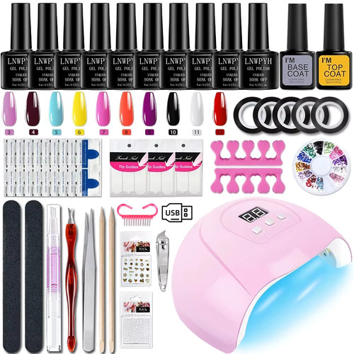 Kit smalto gel - gel, professionale