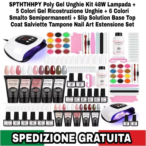 Poly gel unghie kit - gel,