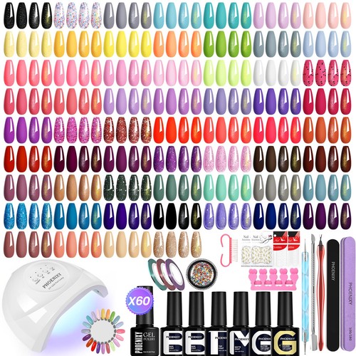 Phoenixy 66pcs kit unghie gel - unghie,
